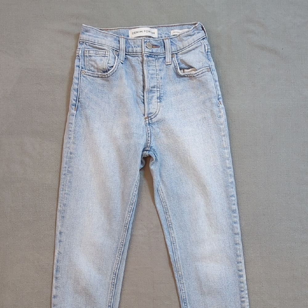 Denim Forum The Yoko High Rise Slim Jeans Blue Women's 23